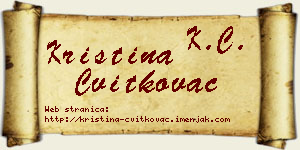 Kristina Cvitkovac vizit kartica
